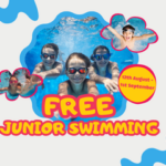 Free junior swimming 12th August - 1st September.