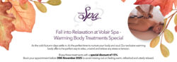Banner for the spa October offer